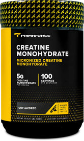 Primaforce creatina monohidrato micronizada en botella de 500 g para entrenamientos consistentes