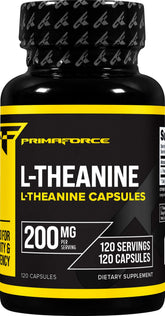 Primaforce L-Theanine cápsulas en envase de 120 porciones para calma suave