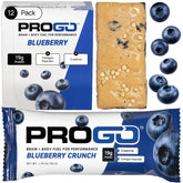 ProGo barra proteína arandano crujiente: energía limpia para entrenamientos.