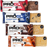 ProGo Protein Bars en caja de 12 barras para energía diaria y rendimiento