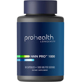 ProHealth NMN Pro 1000, botella de cápsulas lista para tu rutina diaria de cuidado.
