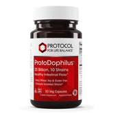 Proto Dophilus en botella, apoya la salud intestinal diariamente.
