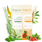 PUFFIAIR dúo de difusores herbales para detox y energía, ideal para casa y oficina.
