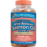 Pure Alaska Omega-3, botella-capsulas: apoya la ingesta diaria de omega-3.