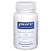Pure Encapsulations Digestive Enzymes Ultra, botella visible, apoyo a la digestión diaria