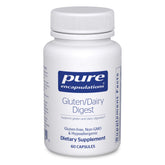 Pure Encapsulations gluten-lacteos-digest cápsulas: soporte suave para la digestión diaria