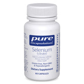 Pure Encapsulations Selenium Citrato: botella volcada, apoyo diario para el sistema inmunitario.