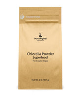 Polvo de chlorella de Pure Original Ingredients en envase, ideal para batidos diarios.