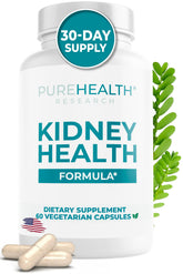 PUREHEALTH RESEARCH fórmula salud renal en botella para uso diario y comodidad.