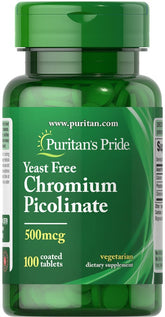 Puritans Pride Picolinato de cromo, cápsulas para uso diario