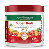 Purity Products Super Reds polvo phytonutriente listo para batidos antioxidantes diarios.