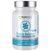 Purmeo Probióticos Digestivos Lab4 en botella para uso diario.