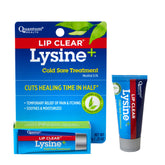 Quantum lisina-labios alivia el malestar con mentol; aplicación refrescante.
