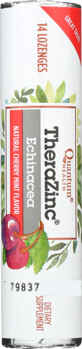 Quantum pastilla zinc echinacea cereza-menta, apoyo diario potencial al bienestar.