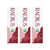 RADIUS dentífrico clavo cardamomo 3oz en tubo para aliento fresco diario