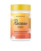 Recess Mood Powder en envase limón cítrico, formato de 28 porciones.