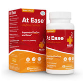 Redd Remedies At Ease, botella en primer plano para apoyar momentos de relajación diaria.