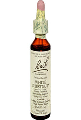 Bach Flower Remedies White Chestnut: botella con cuentagotas para calmar la mente y la concentración.