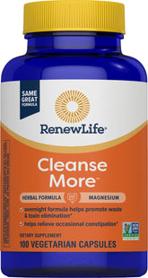 Renew Life Detox More: bote de cápsulas para apoyar la regularidad digestiva.