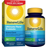 Renew Life Extra Care Probiotico cápsulas para apoyo digestivo diario