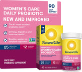 Renew Life Ultimate Flora Mujeres, botella-90: probiótico diario para equilibrio intestinal.