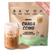Renude Chagaccino polvo chaga en sobre: energía natural para el día.