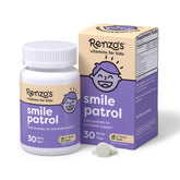 Renzo's Smile Patrol probióticos infantiles en tabletas disolubles sabor manzana verde para sonrisas saludables