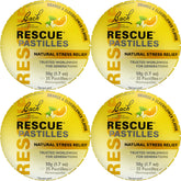 RESCUE pastillas naranja-sauco en empaque, alivio suave del estrés