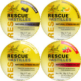 RESCUE Pastilles frente al envase, listo para llevar.