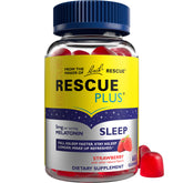RESCUE Plus gominolas de melatonina sabor fresa natural para la rutina nocturna