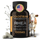 RHEASILVIA cápsulas de colostro bovino, envase de 60 cápsulas para apoyo general.