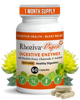 Rhoziva Digest: cápsulas en botella para apoyo digestivo diario.