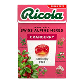 Ricola Cranberry, caja de 45 g con 20 pastillas, sabor arándano para el día