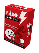 Riize Tiras Energéticas: paquete compacto para energía rápida y claridad.