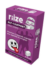 Riize tiras GLP-1 en empaque de 30 dosis para control de apetito en movimiento.