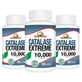Rise-N-Shine Catalase Extreme: botella de cápsulas para apoyar la vitalidad y brillo del cabello.