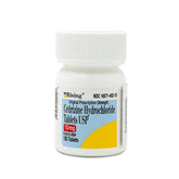 Rising Cetirizina HCL 10 mg en empaque de 100 tabletas para alivio diario de alergias.
