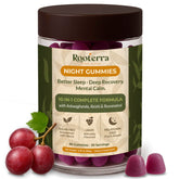 Rooterra Inner Bloom Gomitas Nocturnas, mezcla botánica para calma nocturna.