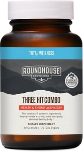ROUNDHOUSE PROVISION Tres Golpes Combo cápsulas: apoyo a la energía diaria y ligereza