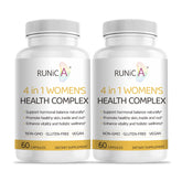 RUNICA 4en1 cápsulas para equilibrio hormonal y comodidad diaria.