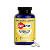 SaltStick cápsulas de electrolitos con vitamina D en frasco para hidratación.