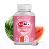 SaltStick Electrolyte FastChews, tabletas masticables sabor sandía, para mantener la hidratación durante entrenamientos.