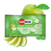SaltStick gomitas energéticas sabor manzana verde en empaque, opción portátil para entrenos.