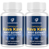 Samarogen Kava en envase para relajación nocturna.