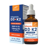 Gotas Sandhu's D3K2 en botella para uso diario
