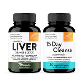 Botella de Sandhu's Liver Cleanse Detox para uso diario y apoyo hepático.