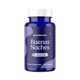 Santo Remedio Buenas Noches en botella para rutina nocturna tranquila.