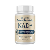 Santo Remedio NAD+ en bote, energía matutina para empezar el día con vitalidad.