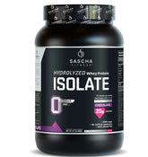 SASCHA FITNESS Hydrolyzed Whey Protein: botella frontal, proteína de absorción rápida