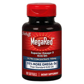 Schiff MegaRed botella de aceite de krill de alta concentración, posible apoyo general.